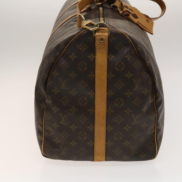 LOUIS VUITTON Monogram Keepall Bandouliere 60 Boston Bag M41412 LV Auth BA4890