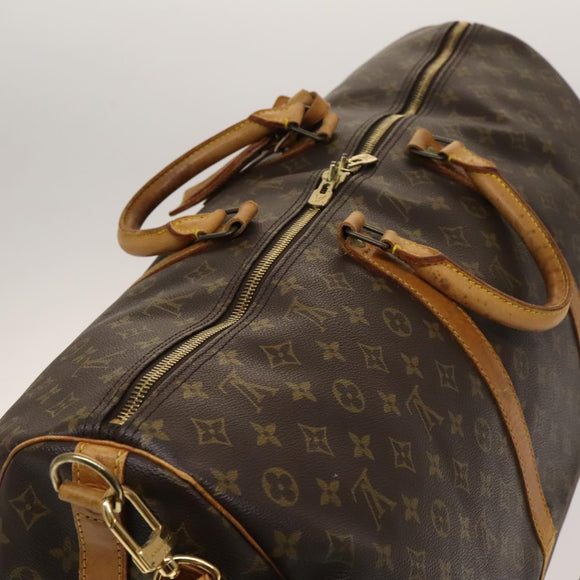 LOUIS VUITTON Monogram Keepall Bandouliere 60 Boston Bag M41412 LV Auth BA4890