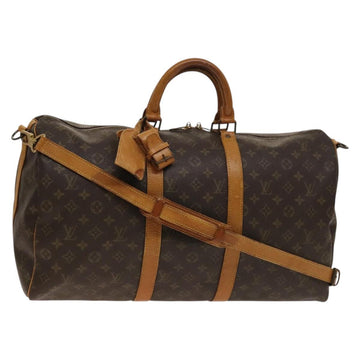 LOUIS VUITTON Monogram Keepall Bandouliere 50 Hand Bag M41416 LV Auth BA4891