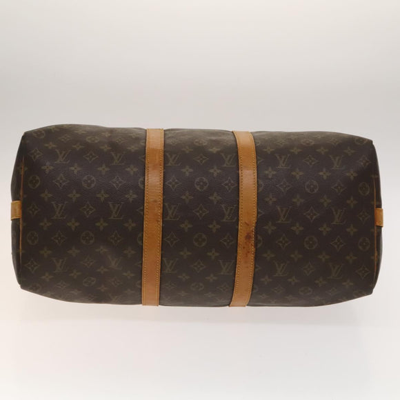 LOUIS VUITTON Monogram Keepall Bandouliere 50 Hand Bag M41416 LV Auth BA4891