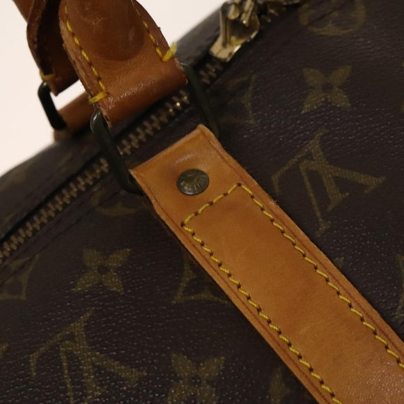 LOUIS VUITTON Monogram Keepall Bandouliere 50 Hand Bag M41416 LV Auth BA4891