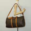 LOUIS VUITTON Monogram Keepall Bandouliere 50 Hand Bag M41416 LV Auth BA4891-25