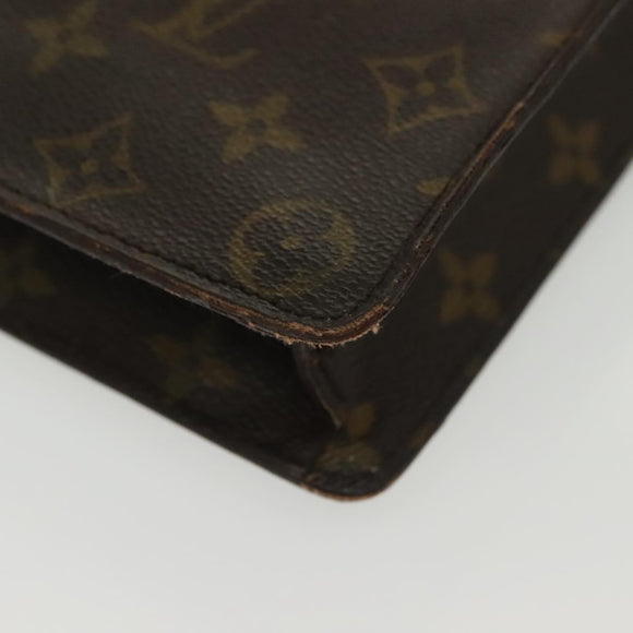 LOUIS VUITTON Monogram Porte Documents Senatur Briefcase M53335 LV Auth BA4899