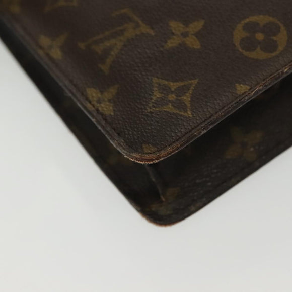 LOUIS VUITTON Monogram Porte Documents Senatur Briefcase M53335 LV Auth BA4899