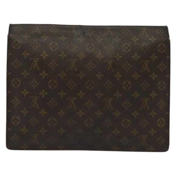 LOUIS VUITTON Monogram Porte Documents Senatur Briefcase M53335 LV Auth BA4899