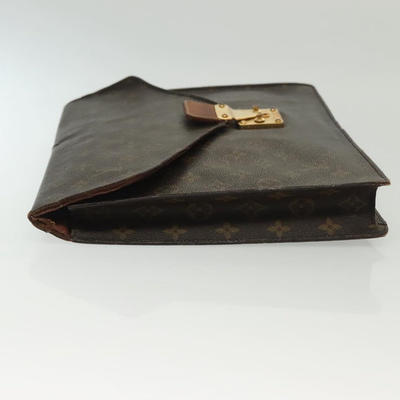 LOUIS VUITTON Monogram Porte Documents Senatur Briefcase M53335 LV Auth BA4899