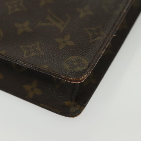 LOUIS VUITTON Monogram Porte Documents Senatur Briefcase M53335 LV Auth BA4899