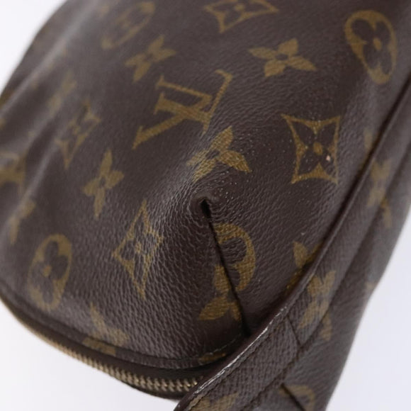 LOUIS VUITTON Monogram Trousse Demi Ronde Cosmetic Pouch M47520 LV Auth BA4901