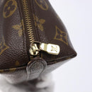 LOUIS VUITTON Monogram Trousse Demi Ronde Cosmetic Pouch M47520 LV Auth BA4901-8