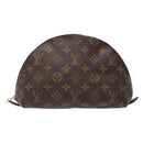 LOUIS VUITTON Monogram Trousse Demi Ronde Cosmetic Pouch M47520 LV Auth BA4901-13