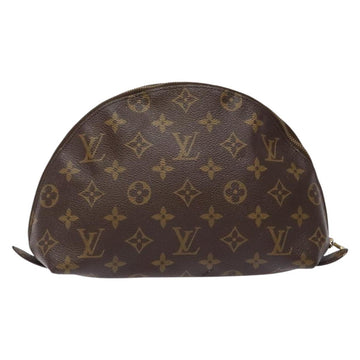 LOUIS VUITTON Monogram Trousse Demi Ronde Cosmetic Pouch M47520 LV Auth BA4901 - 0