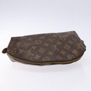 LOUIS VUITTON Monogram Trousse Demi Ronde Cosmetic Pouch M47520 LV Auth BA4901-5