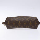 LOUIS VUITTON Monogram Trousse Demi Ronde Cosmetic Pouch M47520 LV Auth BA4901-6