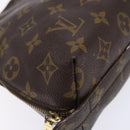 LOUIS VUITTON Monogram Trousse Demi Ronde Cosmetic Pouch M47520 LV Auth BA4901-14