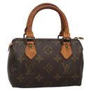 LOUIS VUITTON Monogram Mini Speedy Hand Bag M41534 LV Auth BA4905-1