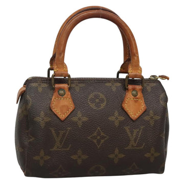 LOUIS VUITTON Monogram Mini Speedy Hand Bag M41534 LV Auth BA4905