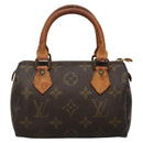 LOUIS VUITTON Monogram Mini Speedy Hand Bag M41534 LV Auth BA4905-13