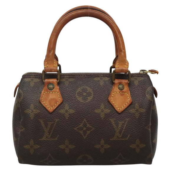 LOUIS VUITTON Monogram Mini Speedy Hand Bag M41534 LV Auth BA4905
