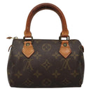 LOUIS VUITTON Monogram Mini Speedy Hand Bag M41534 LV Auth BA4905-2
