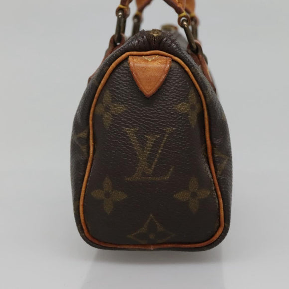 LOUIS VUITTON Monogram Mini Speedy Hand Bag M41534 LV Auth BA4905