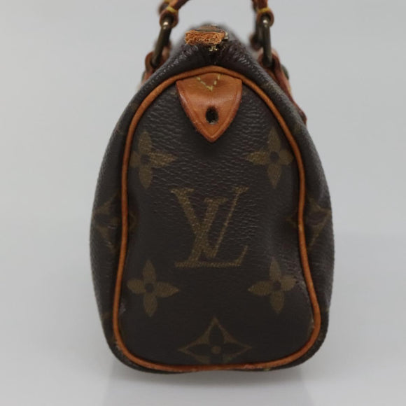 LOUIS VUITTON Monogram Mini Speedy Hand Bag M41534 LV Auth BA4905