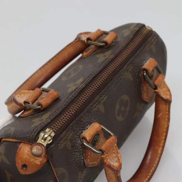 LOUIS VUITTON Monogram Mini Speedy Hand Bag M41534 LV Auth BA4905
