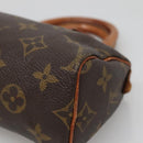 LOUIS VUITTON Monogram Mini Speedy Hand Bag M41534 LV Auth BA4906-14