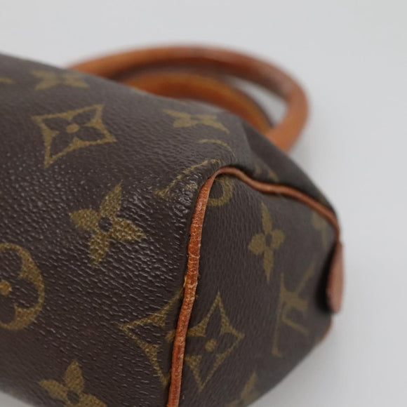 LOUIS VUITTON Monogram Mini Speedy Hand Bag M41534 LV Auth BA4906