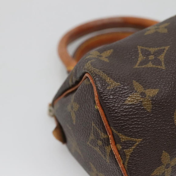 LOUIS VUITTON Monogram Mini Speedy Hand Bag M41534 LV Auth BA4906