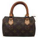 LOUIS VUITTON Monogram Mini Speedy Hand Bag M41534 LV Auth BA4906-13