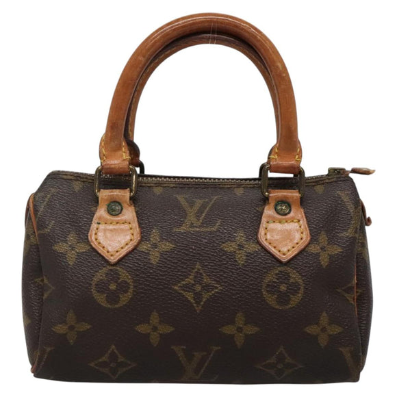 LOUIS VUITTON Monogram Mini Speedy Hand Bag M41534 LV Auth BA4906
