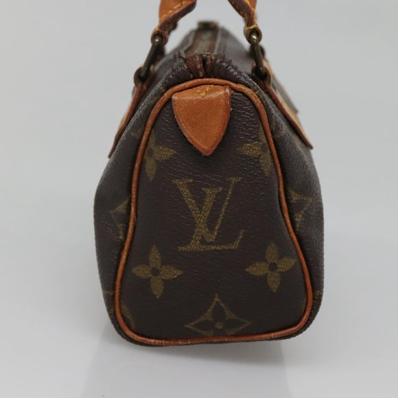 LOUIS VUITTON Monogram Mini Speedy Hand Bag M41534 LV Auth BA4906