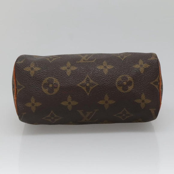 LOUIS VUITTON Monogram Mini Speedy Hand Bag M41534 LV Auth BA4906