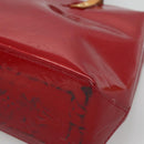 LOUIS VUITTON Monogram Vernis Reade PM Hand Bag Pomme D'amour M91990 Auth BA4907-9