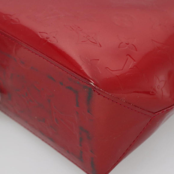 LOUIS VUITTON Monogram Vernis Reade PM Hand Bag Pomme D'amour M91990 Auth BA4907
