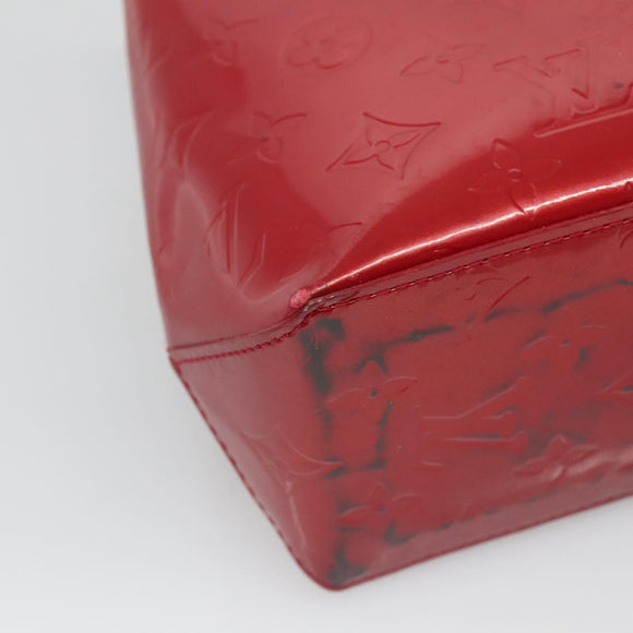 LOUIS VUITTON Monogram Vernis Reade PM Hand Bag Pomme D'amour M91990 Auth BA4907