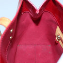 LOUIS VUITTON Monogram Vernis Reade PM Hand Bag Pomme D'amour M91990 Auth BA4907-19