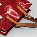 LOUIS VUITTON Monogram Vernis Reade PM Hand Bag Pomme D'amour M91990 Auth BA4907-6