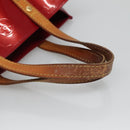 LOUIS VUITTON Monogram Vernis Reade PM Hand Bag Pomme D'amour M91990 Auth BA4907-7