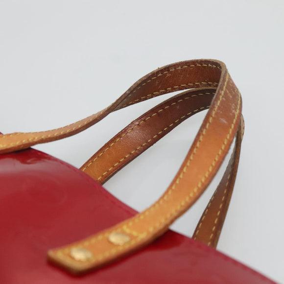 LOUIS VUITTON Monogram Vernis Reade PM Hand Bag Pomme D'amour M91990 Auth BA4907