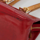 LOUIS VUITTON Vernis Rosewood Avenue Bag Pomme D'amour M93507 LV Auth BA4909-9