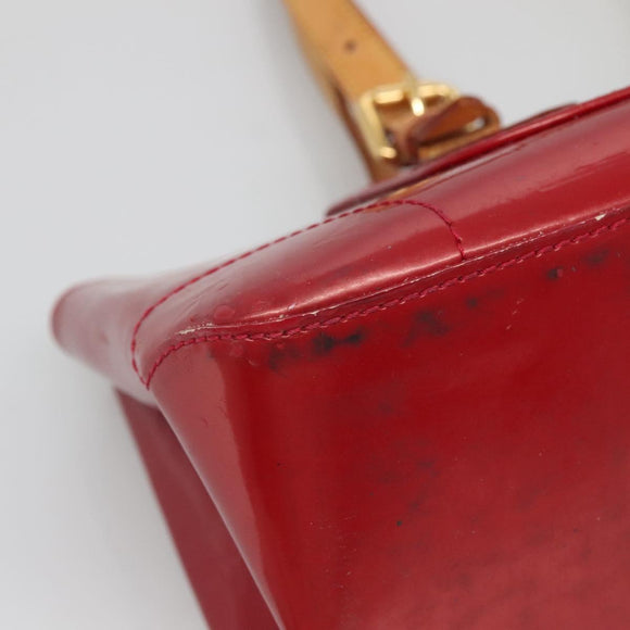 LOUIS VUITTON Vernis Rosewood Avenue Bag Pomme D'amour M93507 LV Auth BA4909