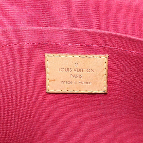 LOUIS VUITTON Vernis Rosewood Avenue Bag Pomme D'amour M93507 LV Auth BA4909