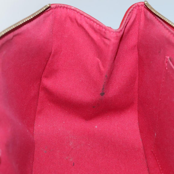 LOUIS VUITTON Vernis Rosewood Avenue Bag Pomme D'amour M93507 LV Auth BA4909