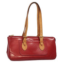 LOUIS VUITTON Vernis Rosewood Avenue Bag Pomme D'amour M93507 LV Auth BA4909-1
