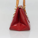 LOUIS VUITTON Vernis Rosewood Avenue Bag Pomme D'amour M93507 LV Auth BA4909-3