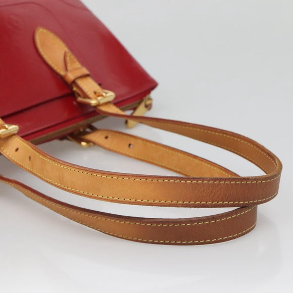 LOUIS VUITTON Vernis Rosewood Avenue Bag Pomme D'amour M93507 LV Auth BA4909