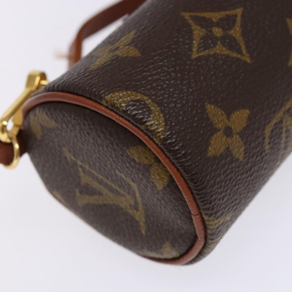 LOUIS VUITTON Monogram Papillon Pouch LV Auth BA4920