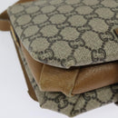 GUCCI GG Plus Supreme Shoulder Bag PVC Beige Gold Auth BA4924-15