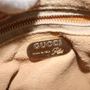 GUCCI GG Plus Supreme Shoulder Bag PVC Beige Gold Auth BA4924-18